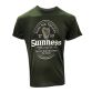 Green Guinness Men's Irish Label T-Shirt with a Guinness traditional Irish label print to centre chest from O'Neill's.