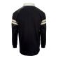 Black Guinness Men's Long Sleeve Rugby Shirt with a Cotton twill collar with print Guinness feature underneath from O'Neill's.