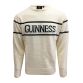 Cream Guinness Knit Jumper with Guinness wordmark on the chest from O'Neills.
