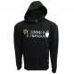 Black unisex Guinness Six Nations Hoodie with official logo from O'Neills.