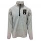 Grey Guinness Six Nations Fleece half zip with official logo from O'Neills.