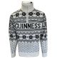 Cream Guinness Men's Christmas 1/4 Zip Knit Top from O'Neill's.