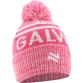Pink Galway Bobble Hat with Irish city name and embroidered O’Neills logo.