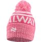 Pink Galway Bobble Hat with Irish city name and embroidered O’Neills logo.