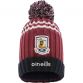 Kid's Maroon Galway GAA Peak Bobble Hat with County Crest by O’Neills.