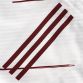 White/Maroon Men's Galway GAA Goalkeeper Jersey, with 3 stripe detail on sides by O'Neills. 