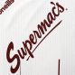 White/Maroon Men's Galway GGA Goalkeeper Jersey, with Supermac's sponsor logo by O'Neills. 