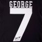 Black COPA George Best number 7 signed football t-shirt from O'Neills.
