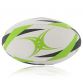 white, black and green Gilbert size 4 rugby ball featuring a hand stitched durable rubber surface from O'Neills