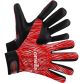 Red GAA gloves with Velcro strap fastening and latex palm by O’Neills.