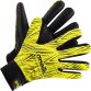 Yellow GAA gloves with Velcro strap fastening and latex palm by O’Neills.
