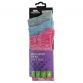 packaging image of multicoloured Trespass three pack women's socks made from a cotton blend available from O'Neills