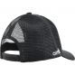Black trucker cap with protective peak and mesh panel at the back by O’Neills.