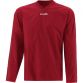Red Kids' Hurricane Pullover Windcheater with side pockets and v neck collar by O’Neills.