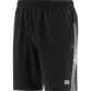 Black Men’s Ignite Training Shorts with White print design and two zip pockets by O’Neills.