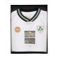 Kids’ Pearl White Ireland Premier Jersey with shamrock crest and crew neck collar packaged in a gift box by O’Neills.