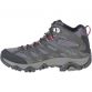 Men's Grey Merrell Moab 3 Mid GORE-TEX® Hiking Boots, with protective toe cap from O'Neills.