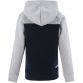 Grey, Green and Navy kids' overhead hoodie with contrasting design and front pocket by O’Neills.