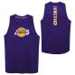 Purple LA Lakers basketball vest with the team logo on the front and James number 6 printed on the back from O'Neills.