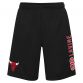 Black men's Chicago Bulls shorts with team logo and Lavine name and number printed on the side from O'Neills.