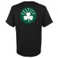 Black, White and Green Celtics Lion Toss T-Shirt with Tatum and 0 printed on front and Boston Celtics logo on the back from O'Neills.