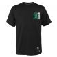 Black, White and Green Celtics Lion Toss T-Shirt with Tatum and 0 printed on front and Boston Celtics logo on the back from O'Neills.