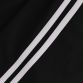 Black Kids’ O’Neills Kai Shorts with White stripes on each leg and O’Neills logo.