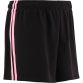 Black Kids’ O’Neills Kai Shorts with Pink stripes on each leg and O’Neills logo.