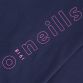 Marine girls’ cotton cycling shorts with pink O’Neills branding on the left leg.