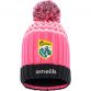Womens Pink/Marine/White Kerry GAA Bobble Hat From O'Neills