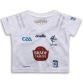 White Kildare GAA Baby 2 Stripe Home Jersey 2023 from O'Neills.