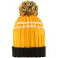 Adult's Amber Kilkenny GAA Peak Bobble Hat with County Crest by O’Neills.