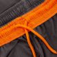 Kids' Kingston French Terry Leisure Shorts Dark Grey / Orange