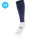 Marine knee high sports socks 3 Pack with seamless toe and cushioned soles by O’Neills.