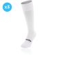 White knee high sports socks 3 Pack with seamless toe and cushioned soles by O’Neills.