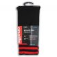 Kids’ Black and Red knee high sports socks with seamless toe and cushioned soles by O’Neills.