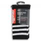 Kids' Black and White knee high sports socks with seamless toe and cushioned soles by O’Neills.