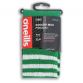 Green and White knee high sports socks with seamless toe and cushioned soles by O’Neills.