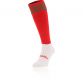 Red and Green knee high sports socks with seamless toe and cushioned soles by O’Neills.