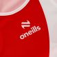 Kids' Red Knockout Boxing Vest with Ireland and shamrock detail printed on the back by O’Neills. 