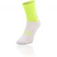 yellow and black Koolite Max kids' socks with a white foot from O'Neills