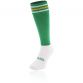 Green, White and Amber knee high sports socks with seamless toe and cushioned soles by O’Neills.