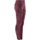 Purple women’s gym leggings with phone pockets and high waist by O’Neills.