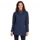 Navy Trespass Women's Kristen Hooded Softshell Jacket, with an Adjustable Grown on Hood from o'neills.