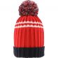 Red Louth GAA Peak Bobble Hat with County Crest by O’Neills.