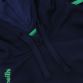 Navy and green men's overhead hoodie with front pouch pocket by O'Neills.