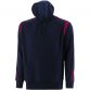 Navy and maroon men's overhead hoodie with front pouch pocket by O'Neills.
