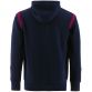 Navy and maroon men's overhead hoodie with front pouch pocket by O'Neills.