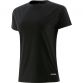 Black Madison Kids’ t-shirt with round neck and two small slits on the back of the shoulders by O’Neills.