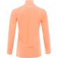Orange women’s half zip midlayer top with shaped waist and reflective logo by O’Neills.